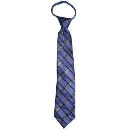 Boys Zipper Quartz Purple Plaid