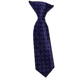 Baby Clip On Regency Purple Geometric with Silver Dots
