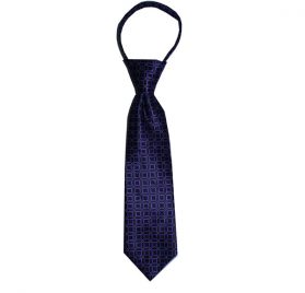 Toddler Zipper Regency Purple Geometric with Silver Dots