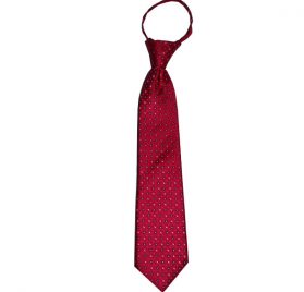 Boys Zipper Cherry Apple Red with White Squares