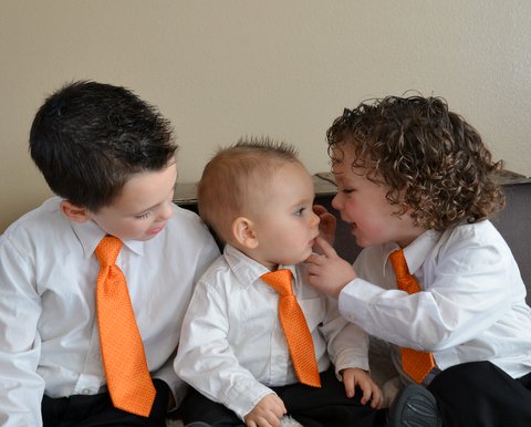 Orange ties