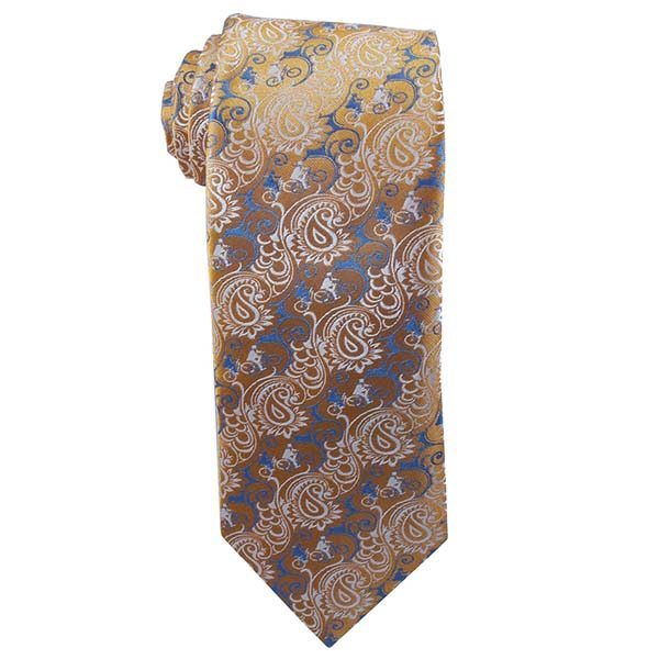 Missionaries Gold Paisley Tie