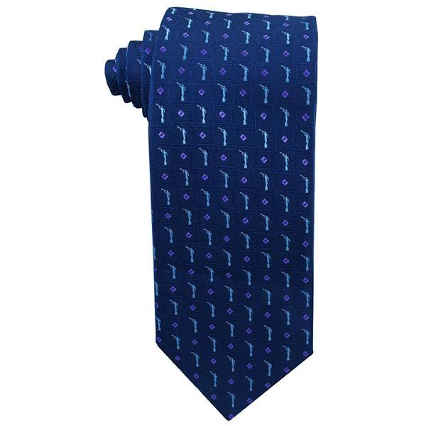 Angel Moroni Navy Tie