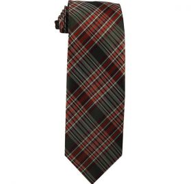 Rust Brown, Tan, Burgundy and Coral Plaid