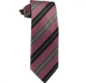Tickled Pink, Begonia, Silver and Pewter Gray Track Stripes