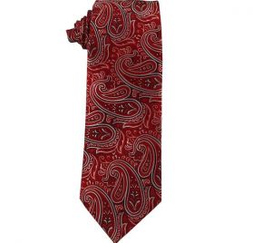 Red and a Touch of Black Paisley