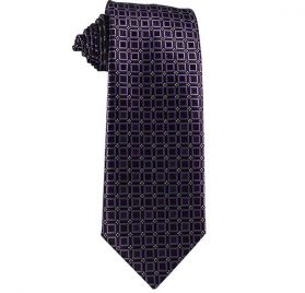 Regency Purple Geometric with Silver Dots