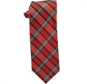 red plaid tie