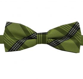 willow green plaid bow tie