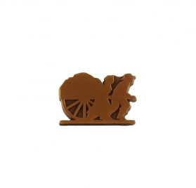 Handcart Trek Copper pin