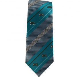 Teal car tie