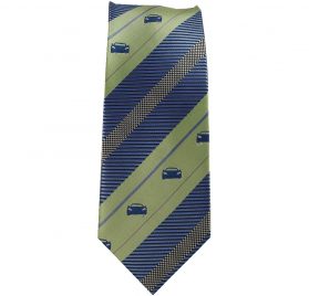 green blue car tie