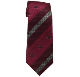 burgundy wine car tie