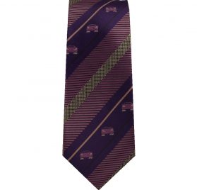 purple car tie