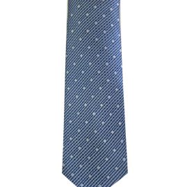 Blue & White Dotted Men's Tie