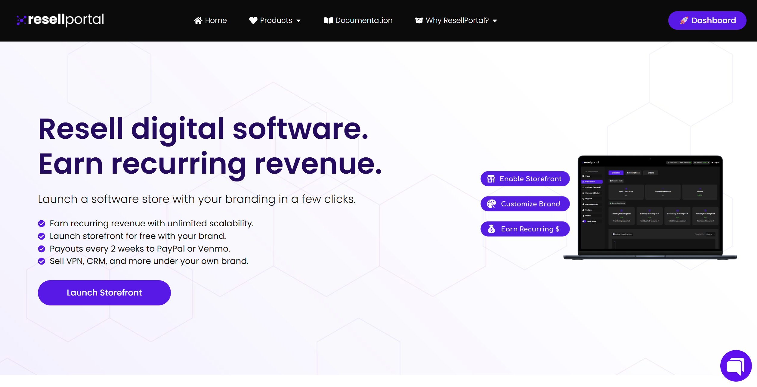 ResellPortal SaaS Application - Complex web application dashboard