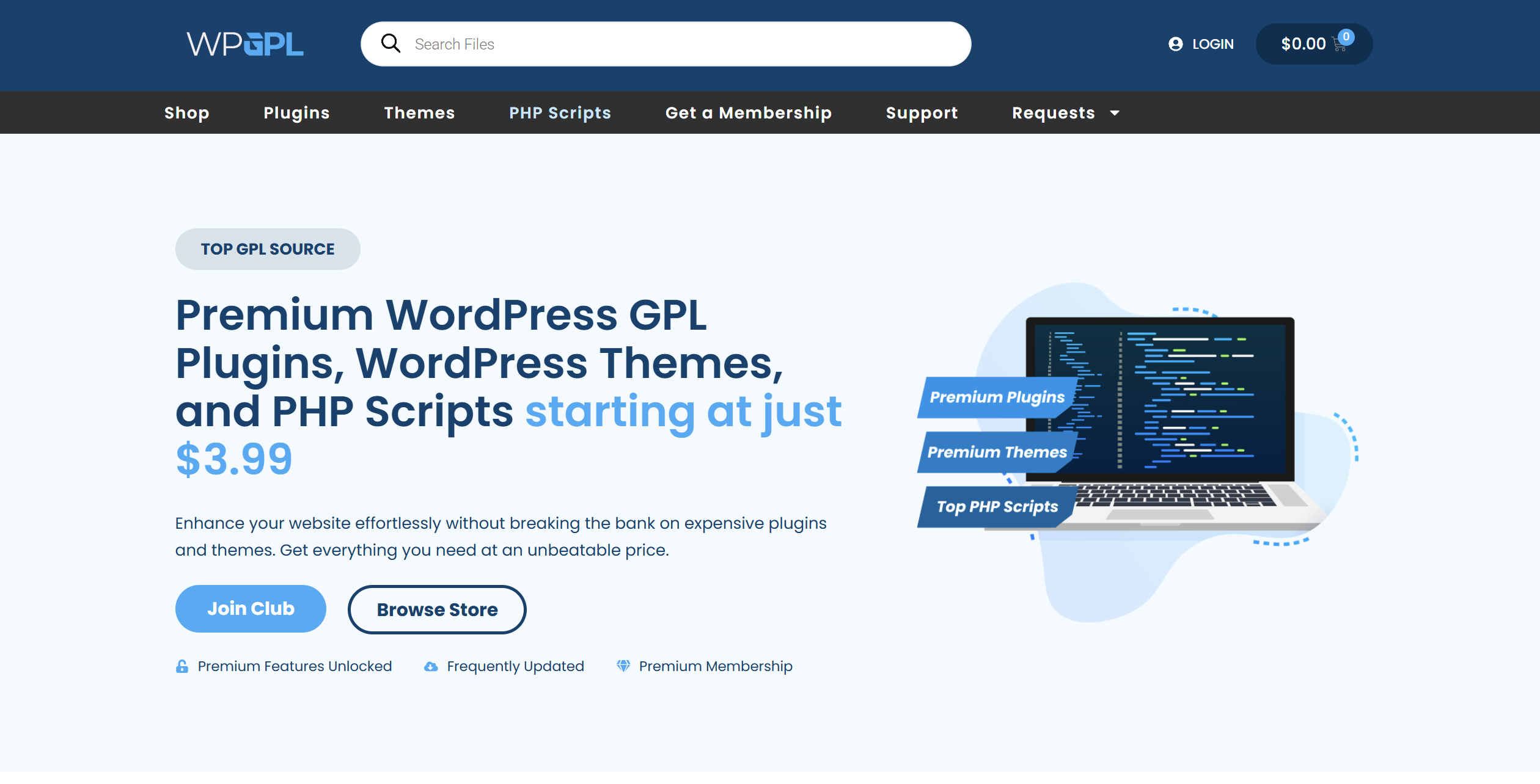 WPGPL Digital Store - Membership-based digital downloads platform